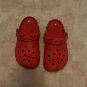 CROCS women’s Red Classic Clog Sandals